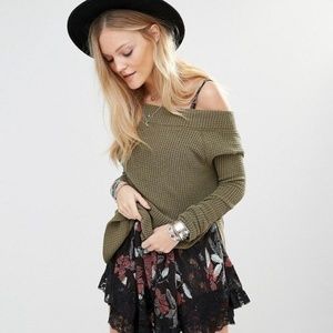 Free People Tops - We the Free Free People Green Kate Thermal Top Free People Tops - We the Free Free People Green Kate Thermal Top